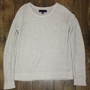 Aeropostale gray / off white sweater